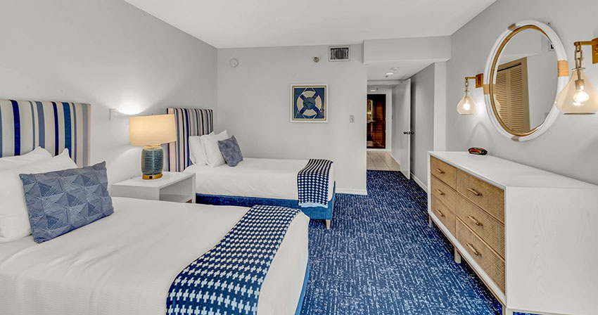 Veranda Beach Club of Longboat, penthouse guest bedroom with two beds